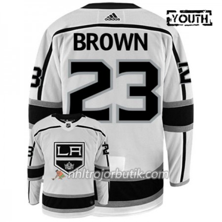 Barn Ishockey Los Angeles Kings Tröja DUSTIN BROWN 23 Adidas Vit Authentic